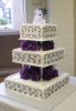 Three Tier Square Wedding Cake.JPG