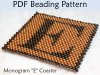 peyote_beading_pattern___monogram_e_coaster_by_simplebeadpatterns-d5rp4g8.jpg