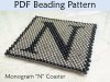 peyote_beading_pattern___monogram_n_coaster_by_simplebeadpatterns-d5rp4yd.jpg