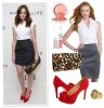 alexis-bledel-white-blouse-grey-tulip-skirt-red-pumps-look-4-less.jpg