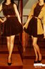 brown-dress-black-shoes-gold-blazer_400.jpg