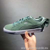 2018 Puma Suede Heart Leather Green Women Shoes.jpg