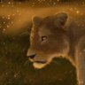 fiery lion